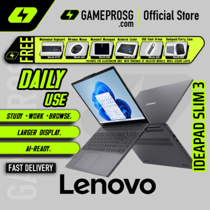 Lenovo Ideapad Slim 3 Business Laptop — Intel i5-13420H - 16GB RAM - 512GB SSD - 15.3" WUXGA IPS