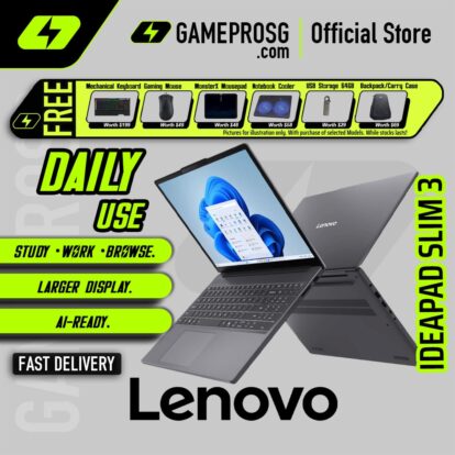 Lenovo Ideapad Slim 3 Business Laptop — Intel i5-13420H - 16GB RAM - 512GB SSD - 15.3" WUXGA IPS