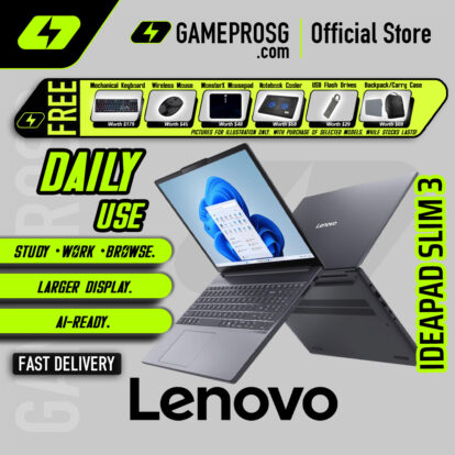 Lenovo IdeaPad Slim 3 Laptop — High Spec Slim — Core 7 240H - 16GB RAM - 512GB SSD - 15.3" FHD