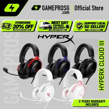 HyperX Cloud III Wired Gaming Headset — Multiplatform PC/PS5/PS4/Xbox/Switch - DTS Headphone:X - Memory Foam