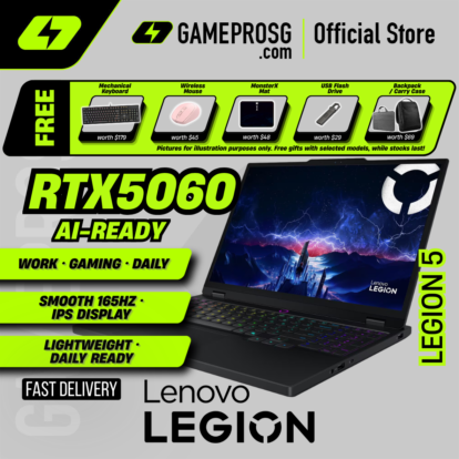 Lenovo Legion 5 Gaming Laptop — Solid Performer — RTX 5060 - 15.3" IPS 165Hz - i7-13650HX - 16GB - 1TB