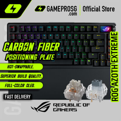 ROG Azoth Extreme 75% Mechanical Gaming Keyboard - 8000Hz Polling Rate, Full Colour OLED Touchscreen, Hot Swappable
