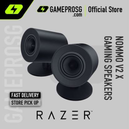 Razer Nommo V2 X Full-Range 2.0 PC Gaming Speakers / Two 3” Full-Range Drivers / THX Spatial Audio / Bluetooth