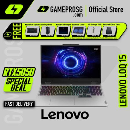 Lenovo LOQ 15 Gaming Laptop — Entry Power — RTX 5050 - 15.6" 144Hz - i7-13700HX - 16GB - 1TB SSD