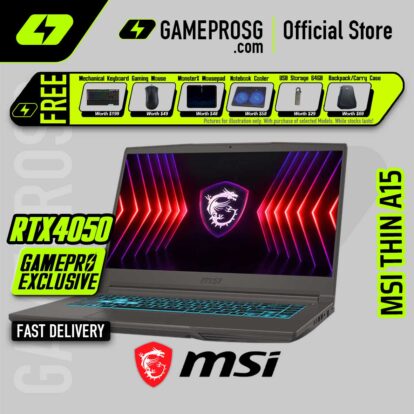 [Exclusive] MSI Thin A15 Laptop — Portable for Work & Gaming — RTX 4050 - 15.6" 144Hz - Ryzen 7 7735HS - 16GB - 1TB SSD