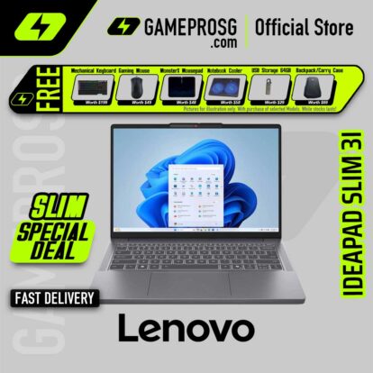 Lenovo IdeaPad Slim 3i Laptop — Powerful Slim — Intel i5-13420H - 16GB RAM - 512GB SSD - 14" FHD