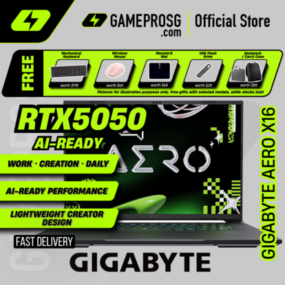 Gigabyte Aero X16 1TH Copilot+ PC - AMD Ryzen Al 7 350 Processor - NVIDIA GeForce RTX 5050 Graphics