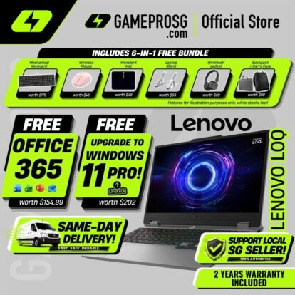 Lenovo LOQ 15 Gaming Laptop – 15.6″ FHD 144Hz – Intel Core i7 – RTX 5050 – 16GB RAM – 512GB SSD