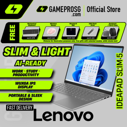 Lenovo IdeaPad Slim 5 Laptop – 14″ WUXGA IPS – Intel Core Ultra 5 – 16GB RAM – 1TB SSD