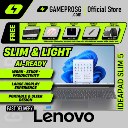 Lenovo IdeaPad Slim 5 - 16" WUXGA IPS – Intel Core Ultra 5 135H - 16GB RAM - 1TB SSD - Big Screen & Slim Laptop