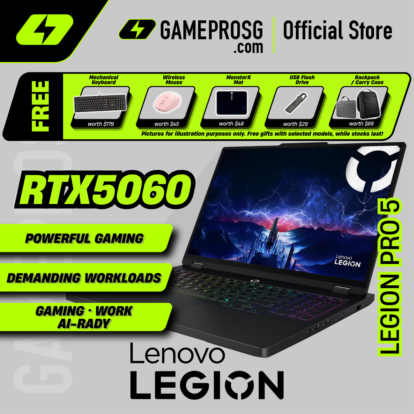 Lenovo Legion Pro 5 Gaming Laptop — RTX5060 - 16" IPS 240Hz - Intel Core i9-14900HX - 24GB RAM