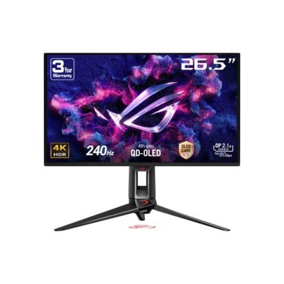 ASUS ROG Swift PG27UCDM – 27” 4K QD-OLED 240Hz Gaming Monitor – 0.03ms – DP 2.1