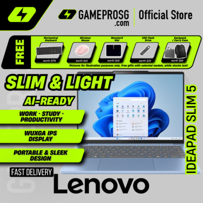 Lenovo IdeaPad Slim 5 Laptop — Ultra Compact — Ryzen 7 7735HS - 16GB RAM - 1TB SSD - 13.3" WUXGA