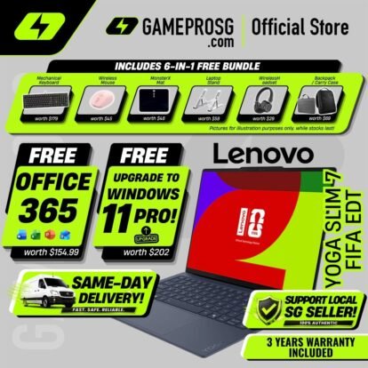 Lenovo Yoga Slim 7 (FIFA EDT) Ultra AI Productivity Laptop – 14" OLED – Intel Core Ultra 7 – 1TB SSD – 32GB RAM