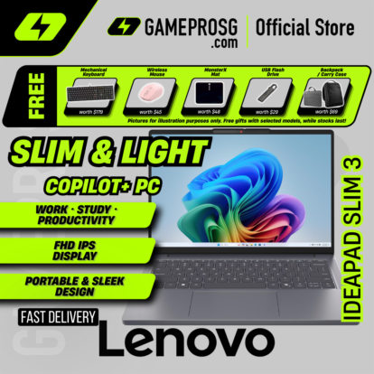 Lenovo IdeaPad Slim 3 Productivity Laptop – 14" WUXGA IPS – Intel Core Ultra 5 – 16GB RAM – 512GB SSD