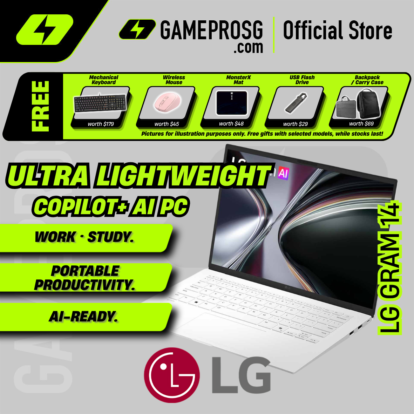 LG Gram 14 Lightweight Productivity Laptop - 14" IPS - Intel Core Ultra 5 - 16GB RAM - 512GB SSD