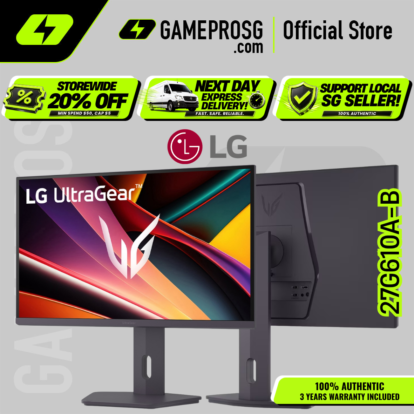 LG 27G610A-B 27" QHD IPS Gaming Monitor – 200Hz, 1ms, HDR400, HAS