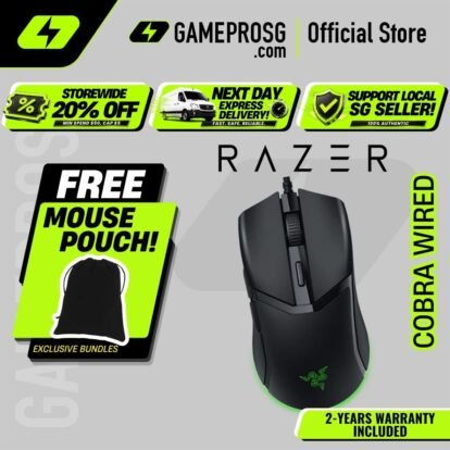 Razer Cobra Wired Gaming Mouse with Chroma RGB Lighting and 58g Lightweight Design