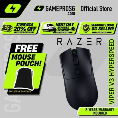Razer Viper V3 HyperSpeed Lightweight Wireless Esports Gaming Mouse with 280 Hour Battery Life