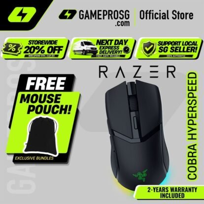 Razer Cobra HyperSpeed – Wireless Lightweight Gaming Mouse – Chroma RGB – Optical Sensor