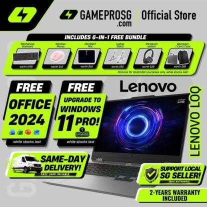 Lenovo LOQ 15 Gaming Laptop – 15.6″ FHD 144Hz – Intel Core i7 – RTX 5050 – 16GB RAM – 512GB SSD