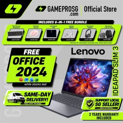 Lenovo IdeaPad Slim 3 Productivity Laptop – 14" WUXGA IPS – Intel Core Ultra 5 – 16GB RAM – 512GB SSD