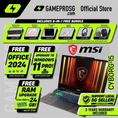 [Same‑Day Delivery] MSI Cyborg 15 Gaming Laptop - 24GB RAM* - Intel Core i7 - RTX5060 - 15.6" 144Hz