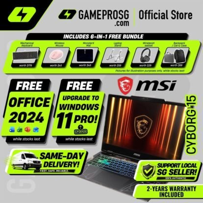 MSI Cyborg 15 Gaming Laptop - Intel Core 5 processor - NVIDIA GeForce RTX 5050 - 15.6" FHD 144Hz IPS - 16GB - 512GB SSD