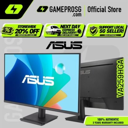 ASUS VA259HGA Eye Care Gaming Monitor – 24.5" FHD IPS 120Hz – 1ms – Adaptive-Sync – HDMI VGA
