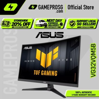 ASUS TUF Gaming VG32VQM5B – 32" FHD Curved Fast VA 250Hz OC – 0.5ms – FreeSync Premium Gaming Monitor