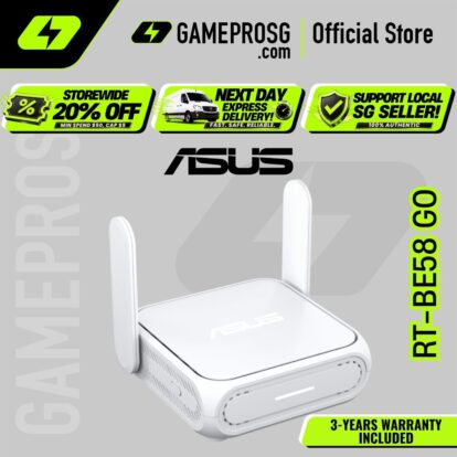 ASUS RT-BE58 Go Dual-Band Travel Router — WiFi 7 BE3600 - 4G/5G Tethering - WISP Mode - 2.5G Port