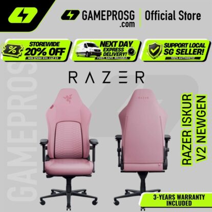 Razer Iskur V2 NewGen Ergonomic Gaming Chair – HyperFlex Lumbar Support – Quartz
