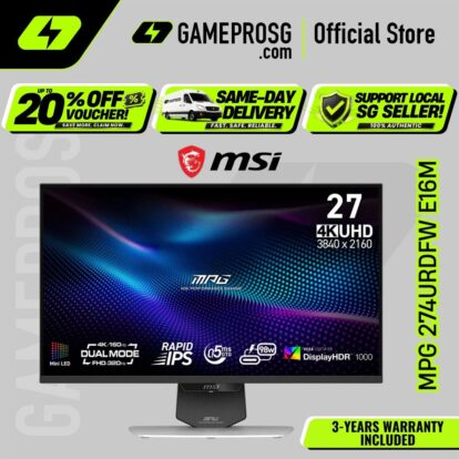 MSI MPG 274URDFW E16M – 27" 4K Mini-LED 160Hz / FHD 320Hz – HDR1000 Gaming Monitor